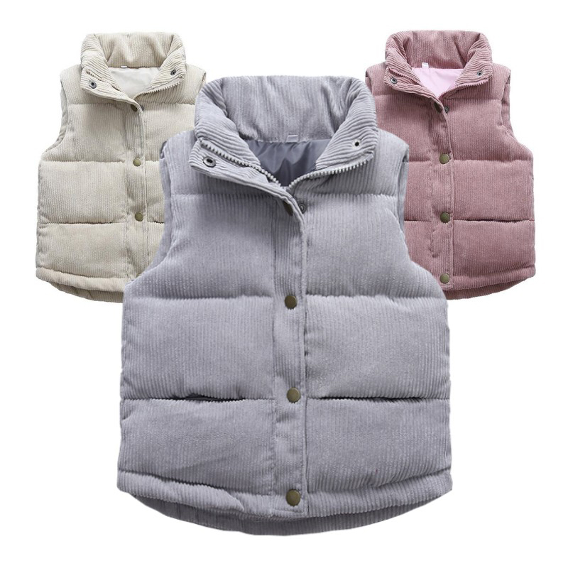 Winter Clothing For Kids - Chaleco de pana para niños y