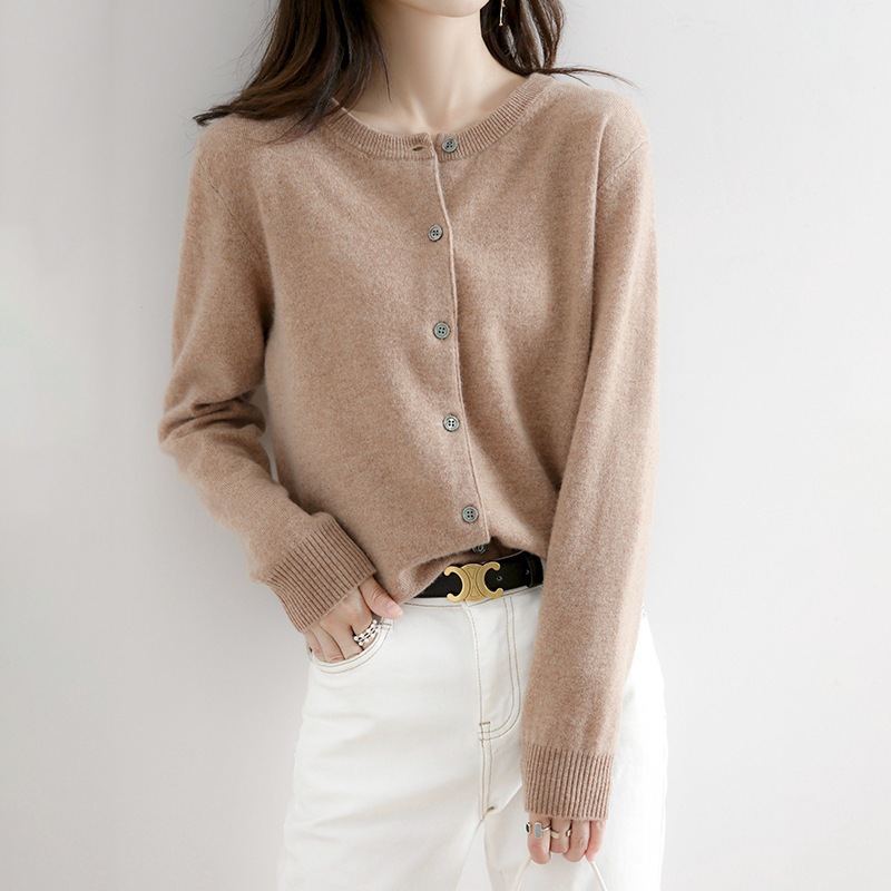 Winter Clothing Colors 2026 - Suéter de Punto con Botones, Chaqueta