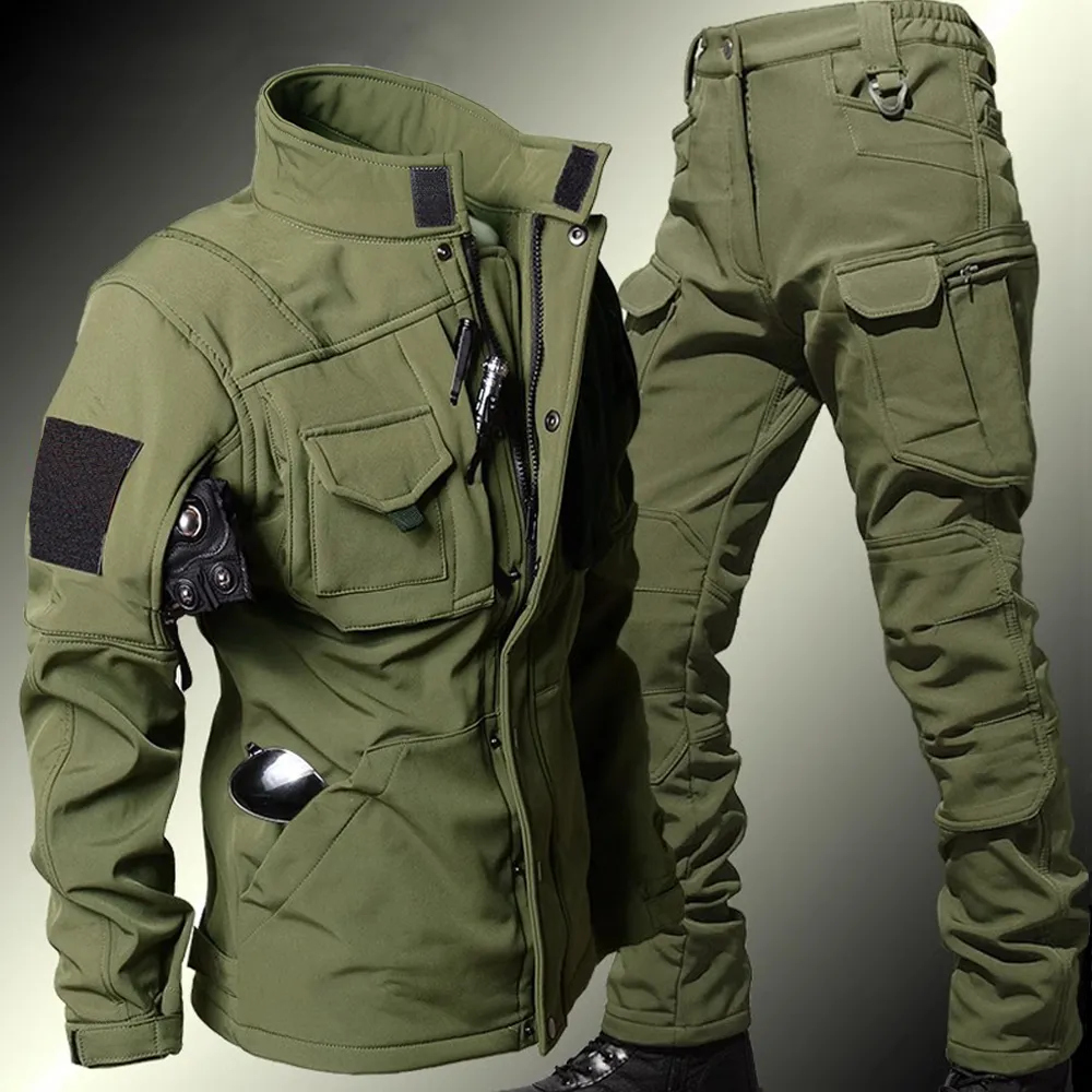 Windproof Jacket Softshell - Conjuntos tácticos de piel de tiburón