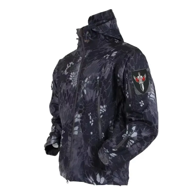 Windproof Jacket Softshell - 5XL 6XL CP Camuflaje Soft Shell