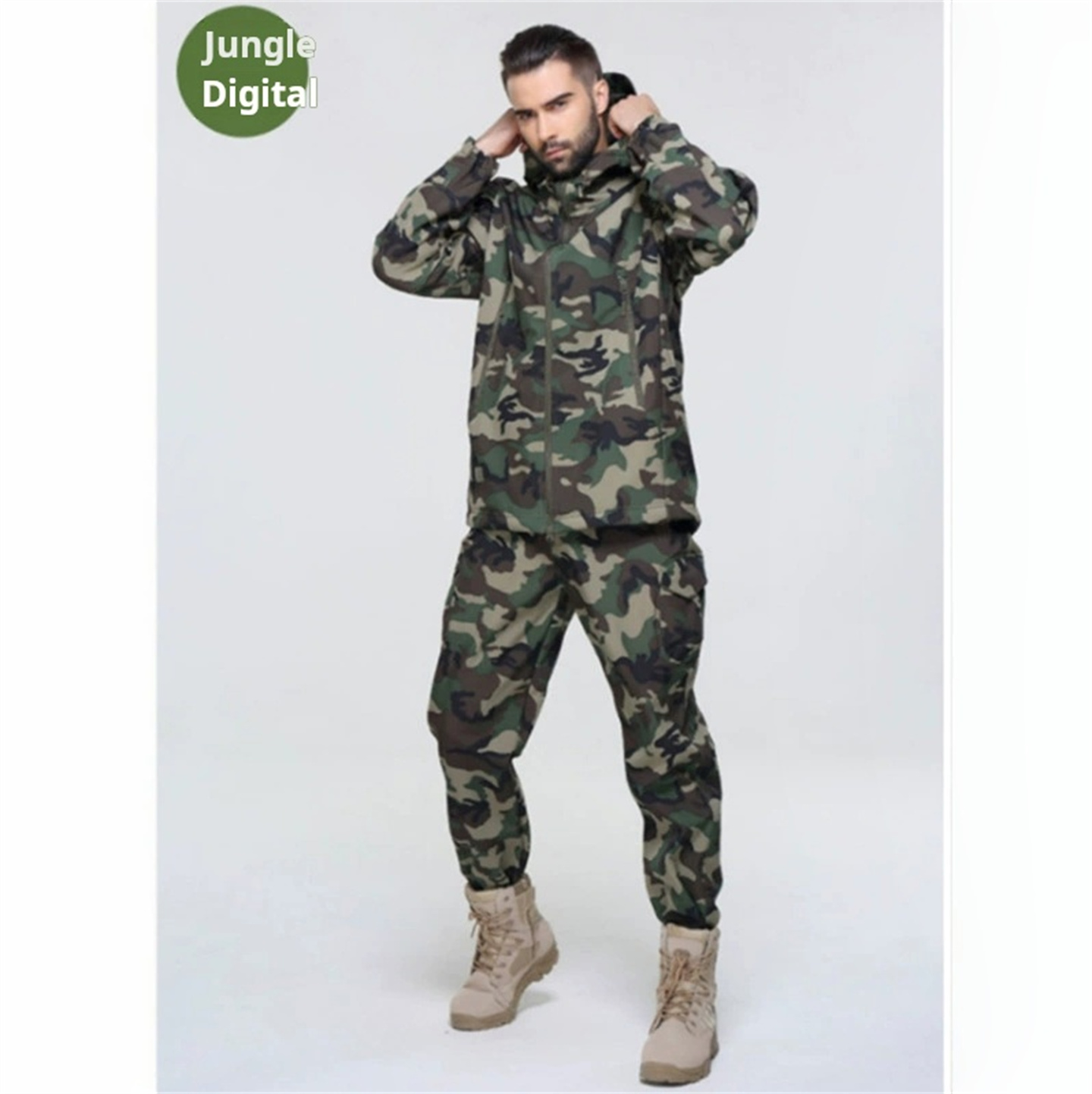 Uniforme de caza de camuflaje  - Windproof Jacket Softshell reseña y precio