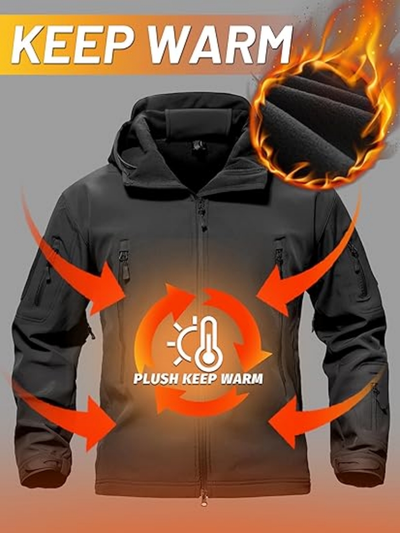 Chaqueta Táctica de Forro Pola - Windproof Jacket Softshell reseña y precio
