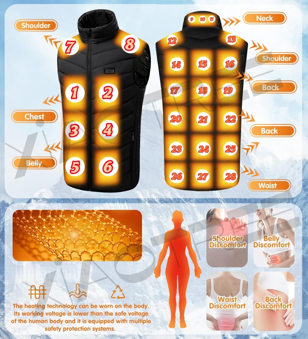 Chaleco calefactable de 28/9 á - Winter Clothing Uae reseña y precio