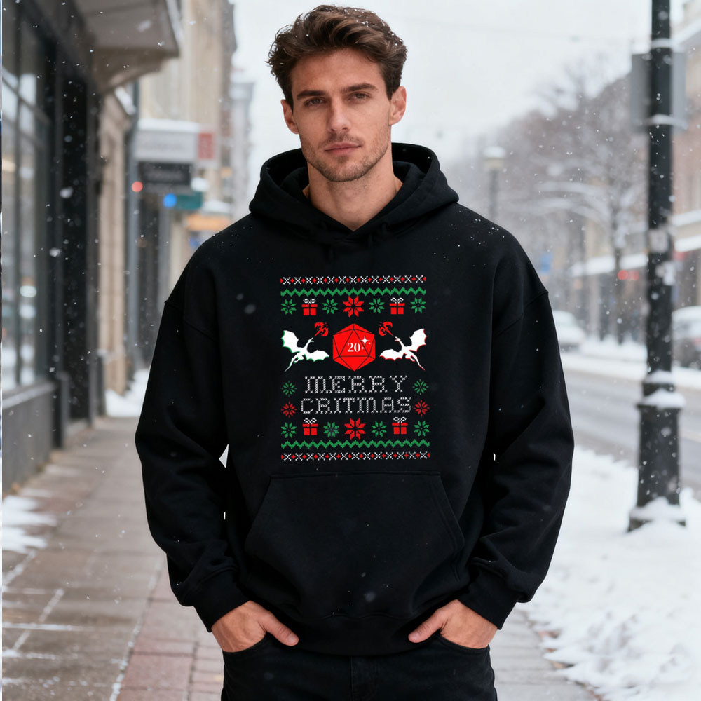 2025 DND CHRISTMAS SWEATER Dnd - Winter Clothing Dnd reseña y precio