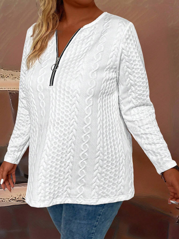 Camiseta con media cremallera  - Winter Clothing Trends For Women reseña y precio