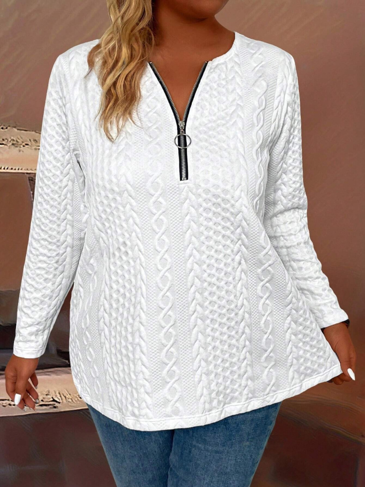 Camiseta con media cremallera  - Winter Clothing Trends For Women reseña y precio